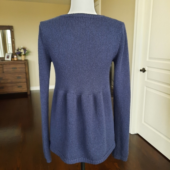 AUTHENTIC VINCE Navy Wool & Cashmere Cardigan Size S - Picture 2 of 6